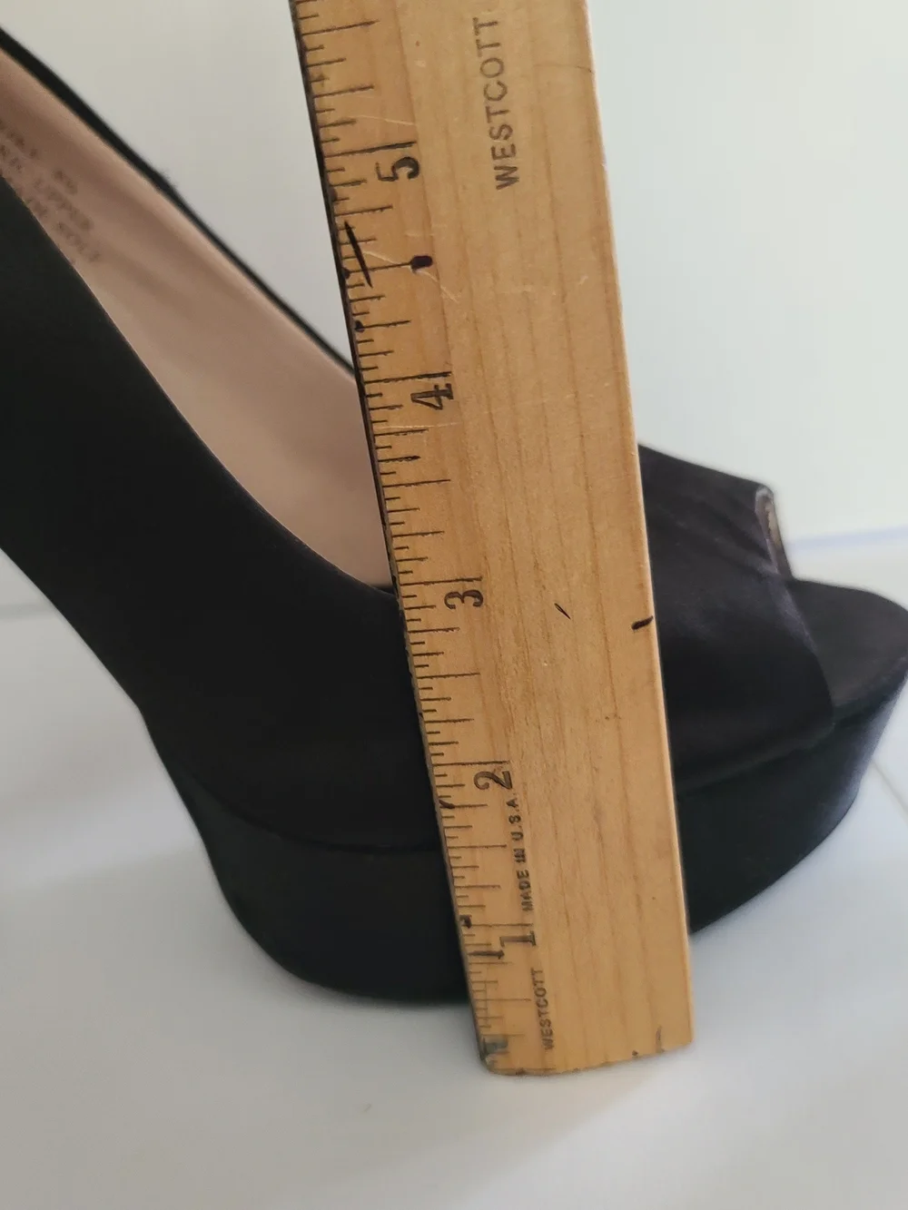 Zigi Soho Black Satin Platform Studded Pumps